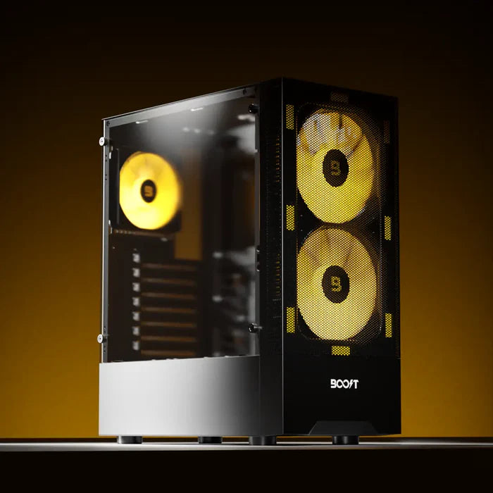 Boost Casing Enclosure Pro Series P100 with 3 ARGB Fans Boost Casing Enclosure Pro Series P100 with 3 ARGB Fans